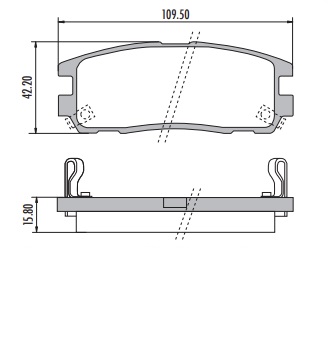 CHEVROLET TROOPER WAGON PASTILLA DE FRENO POSTERIOR