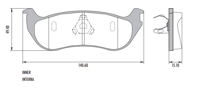 FORD EXPLORER 2002 PASTILLAS DE FRENO POSTERIOR