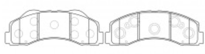 FORD F150 PASTILLA DE FRENO DELANTERA