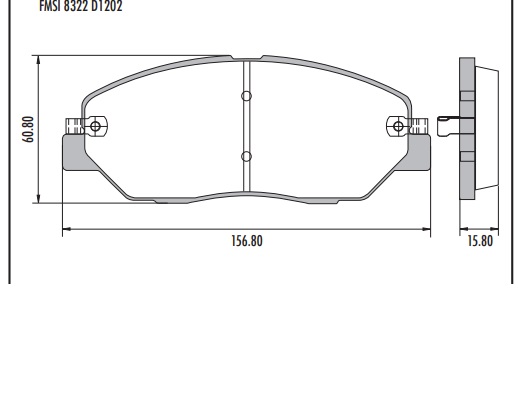 (D1917) HYUNDAI SANTA FE 2011 PASTILLA DE FRENO DELANTERA MG RX8