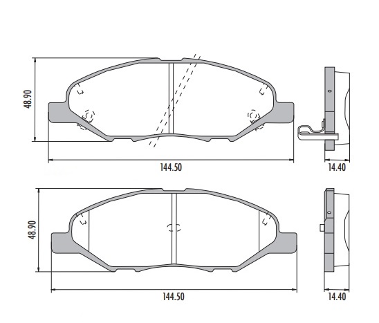 NISSAN TIIDA PASTILLA DE FRENO DELANTERA