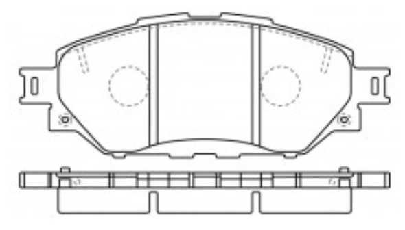 TOYOTA HILUX VIGO 4X2 PASTILLA DE FRENO DELANTERA