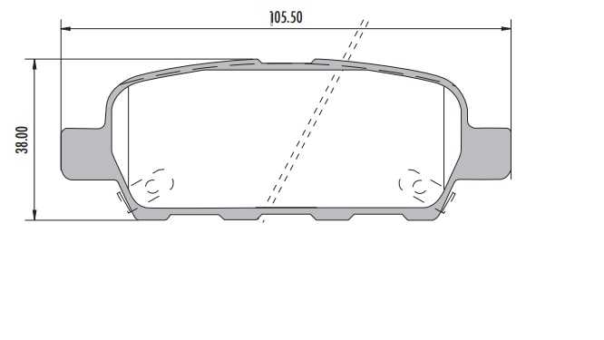 NISSAN XTRAIL / SUZUKI SZ  PASTILLA DE FRENO POSTERIOR