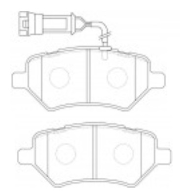CHERRY VAN SEDAN/ TIGGO 2/ BAIC D50 (1U0434)/ SHINERAY X30L PASTILLA DE FRENO DELANTERA