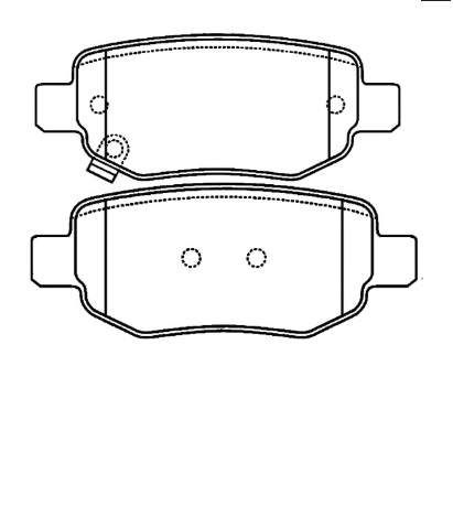 [PP1673H001] CHERY TIGGO 3  4  5 PASTILLA DE FRENO POSTERIOR