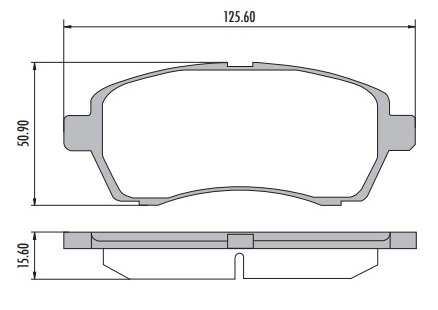 [PD1454H001] MAZDA 2 PASTILLA DE FRENO