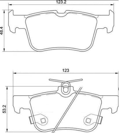 MAZDA 3 / CHANG CS35 2016 PASTILLA DE FRENO POSTERIOR