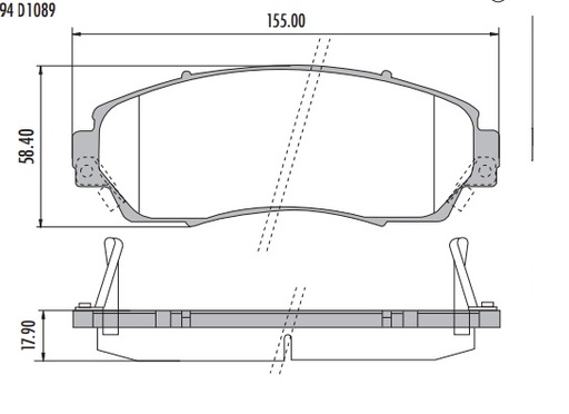 [PD1089H001] HONDA CRV / HAVAL H5 H6 / CHANGAN CS75 PASTILLA DE FRENO DELANTERA