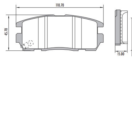 [PP1275H001] CHEVROLET CAPTIVA PASTILLAS DE FRENO POSTERIOR