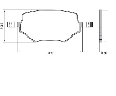 [PD680H001] CHEVROLET GRAND VITARA 5P PASTILLA DE FRENO DELANTERA