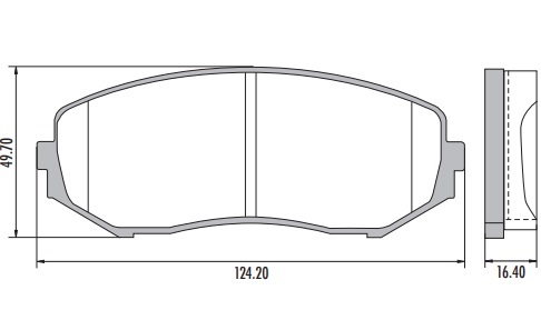 [PD1188H001] CHEVROLET GRAND VITARA SZ PASTILLA DE FRENO DELANTERA
