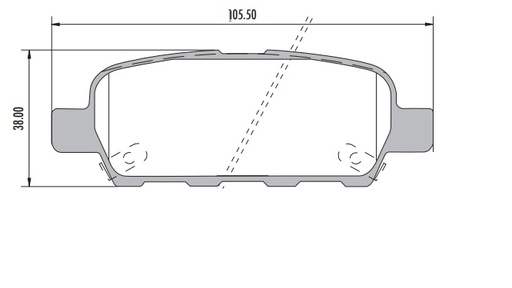[PP905H001] NISSAN XTRAIL / SUZUKI SZ  PASTILLA DE FRENO POSTERIOR