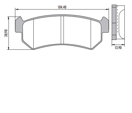 [PP1036H001] CHEVROLET OPTRA PASTILLAS DE FRENO POSTERIOR