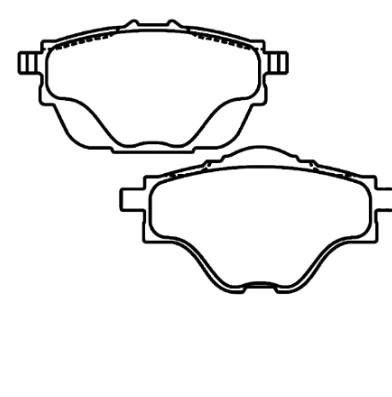 PEUGEOT 3008/ GAC GS4 /CITROEN C4 (14 ), BERLINGO (20)/ (1U1643) PASTILLA POSTERIOR