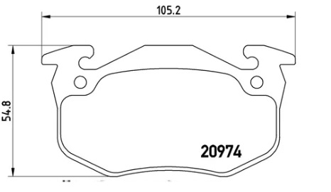 [PP1458H001] PEUGEOT 206 PASTILLAS DE FRENO POSTERIOR