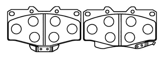 [PD611H001] TOYOTA 436 PRADO PASTILLA DE FRENO DELANTERA