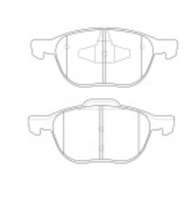 MAZDA 3 5 2006 FORD ESCAPE 4X4 2007 4X2 2013> PASTILLA DE FRENO DELANTERA