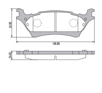 [PP1602H001] FORD F150 2013 PASTILLA DE FRENO POSTERIOR