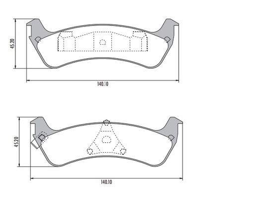 [PP667H001] FORD EXPLORER PASTILLA DE FRENO POSTERIOR