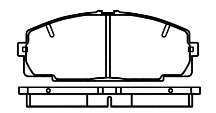 [PD1434H001] TOYOTA HIACE NEW LS2251 (D2104) PASTILLAS DE FRENO           PASTILLA DELANTERA CS2