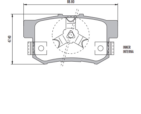 [PP1086H001] HAVAL H5 H6 CON VINCHA PASTILLA DE FRENO POSTERIOR