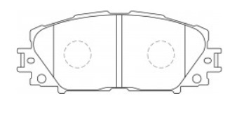 [PD1184H001] TOYOTA COROLLA YARIS NITRO PASTILLAS DE FRENO DELANTERA