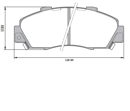 [PD503H001] HONDA CRV ANTIG PASTILLAS DE FRENO DELANTERA