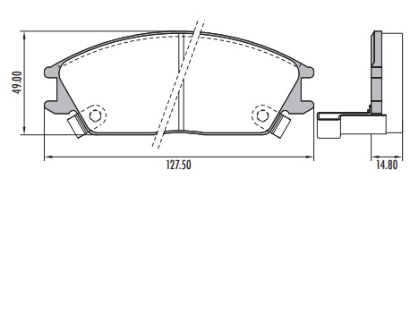 [PD497H001] HYUNDAI EXCEL PASTILLA DE FRENO DELANTERA