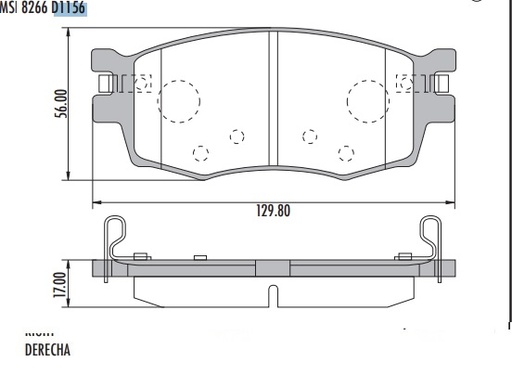 HYUNDAI ACCENT 11 / KIA RIO XCITE PASTILLAS DE FRENO DELANTERA