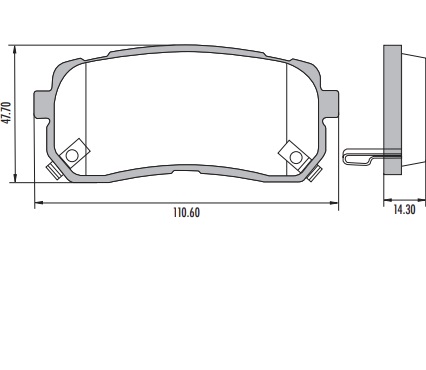 KIA GRAND CARNIVAL 16 / HYUNDAI VERACRUZ PASTILLA DE FRENO POSTERIOR