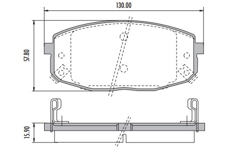 [PD1397H001] KIA CERATO FORTE PASTILLA DE FRENO DELANTERA