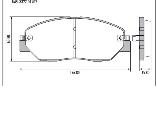 (D1917) HYUNDAI SANTA FE 2011 PASTILLA DE FRENO DELANTERA MG RX8