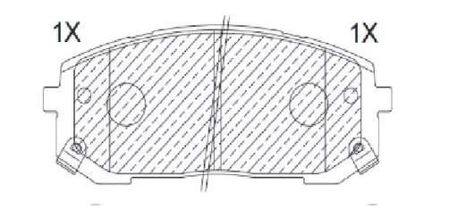 [PD2302H001] HYUNDAI TUCSON 2022 DEL PASTILLA DE FRENO