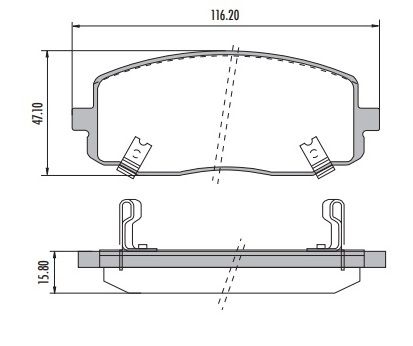 [PDSP1405H001] PICANTO R KIA PASTILLAS DE FRENO