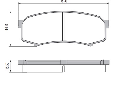 [PP606H001] TOYOTA LAND CRUISER PASTILLA DE FRENO POSTERIOR