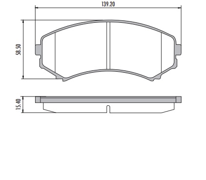 MITSUBISHI MONTERO 2001 3.5, BLISTER PASTILLAS DE FRENO DELANTERA