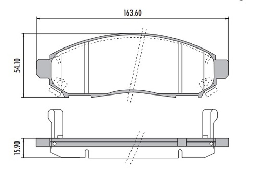 [PD1094H001] NISSAN NAVARA PASTILLAS DE FRENO DELANTERA