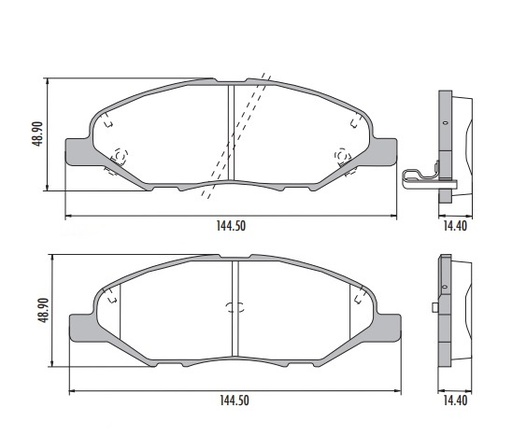 [PD1345H001] NISSAN TIIDA PASTILLA DE FRENO DELANTERA