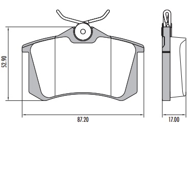 [PP340H001] VW GOLF PASSAN PATILLAS DE FRENO POSTERIOR