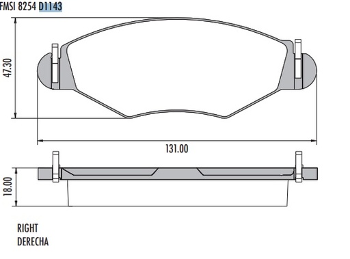 [PD1143H001] 206 1.4 PEUGEOT PASTILLAS DE FRENO
