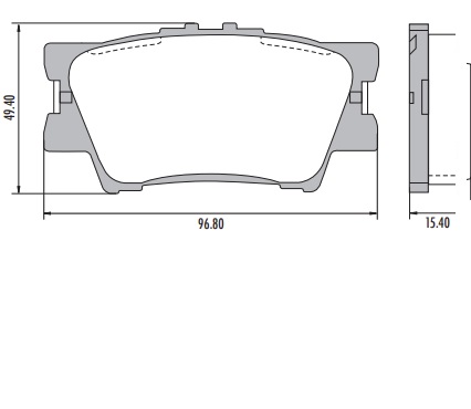 [PP1212H001] TOYOTA RAV 4 PASTILLAS DE FRENO POSTERIOR