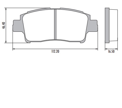 [PD831H001] TOYOTA YARIS  PASTILLAS DE FRENO DELANTERA